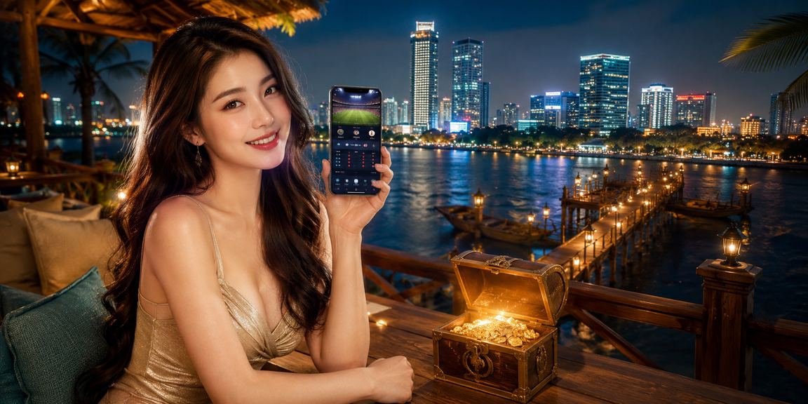 Người dùng tại Hà Nội kiểm tra kết quả xổ số trên điện thoại bên bờ hồ vào buổi chiều