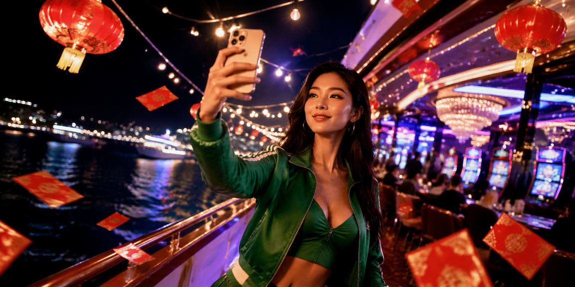 Không khí lễ hội đèn lồng và bao lì xì đỏ gợi nhớ truyền thống xổ số may mắn tại Phú Quốc